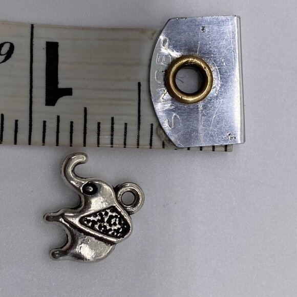 Animal Charm Pendant Double Sided Elephant Tibetan Silver Alloy Durable Jewelry - Picture 3 of 4